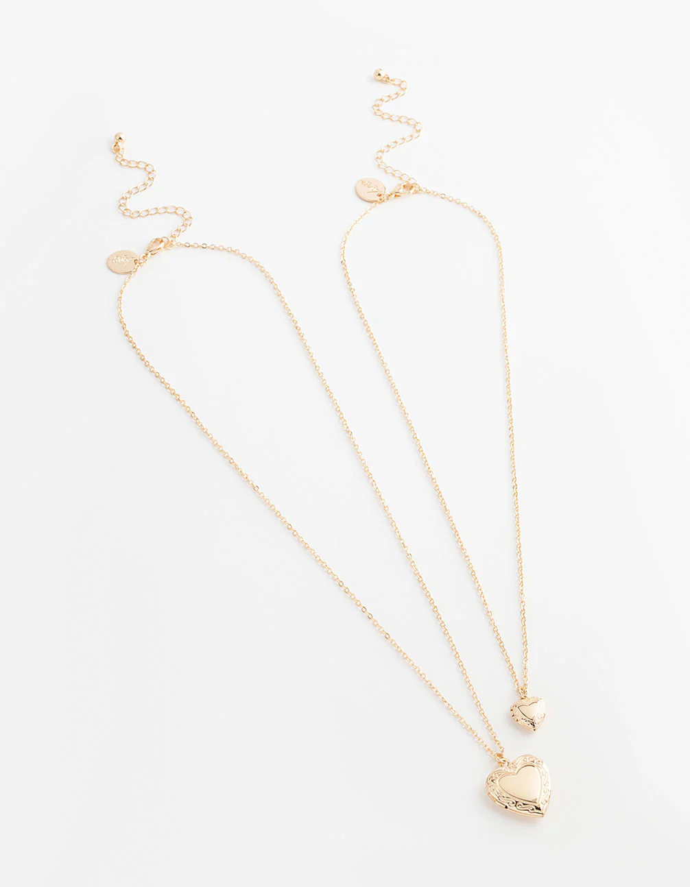 Gold Filigree Heart Locket Necklace Pack - Image 3