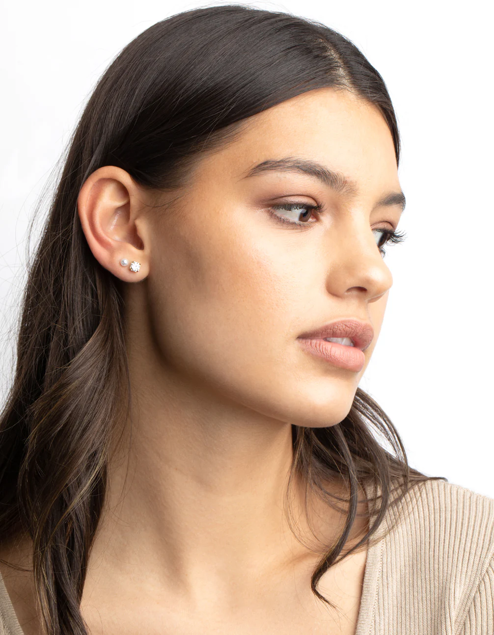 Gold Diamante Stud Earring 5-Pack - Image 7