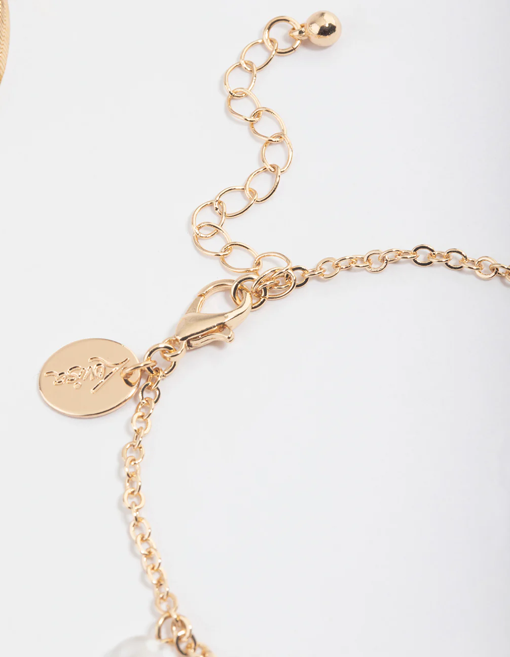 Gold Pearl & Heart Charm Bracelet Pack - Image 3