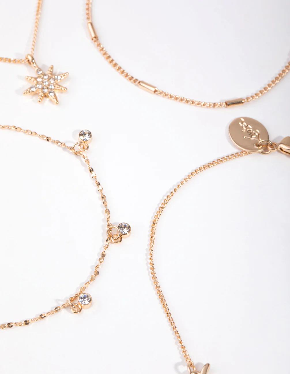 Gold Star & Moon Pack Bracelet & Anklet - Image 2