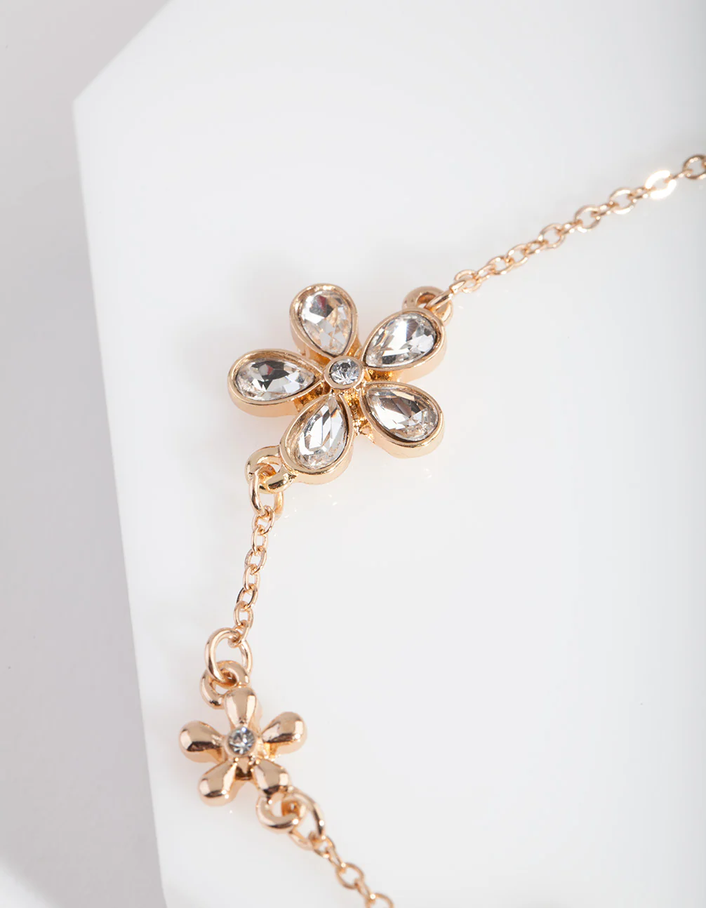 Daisy Stone Chain Toggle Bracelet - Image 3