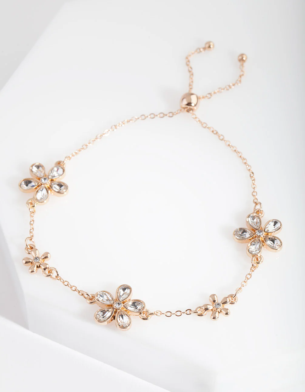 Daisy Stone Chain Toggle Bracelet - Image 4