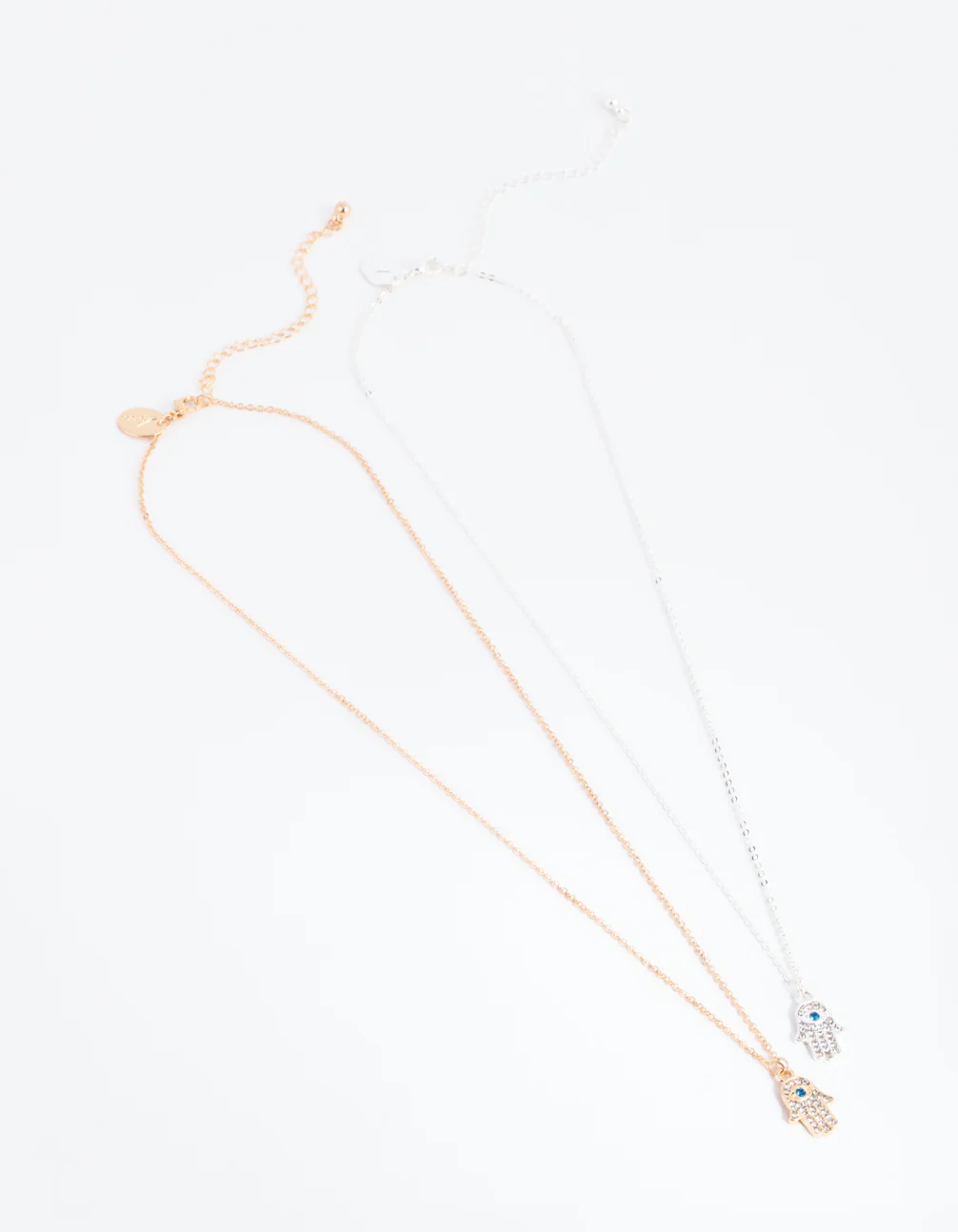Mixed Metal Hamsa Hand Necklace Pack - Image 2