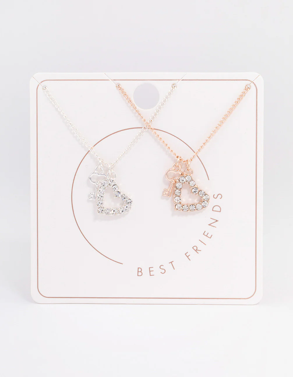 Best Friend Heart Lock Necklace Pack - Image 3