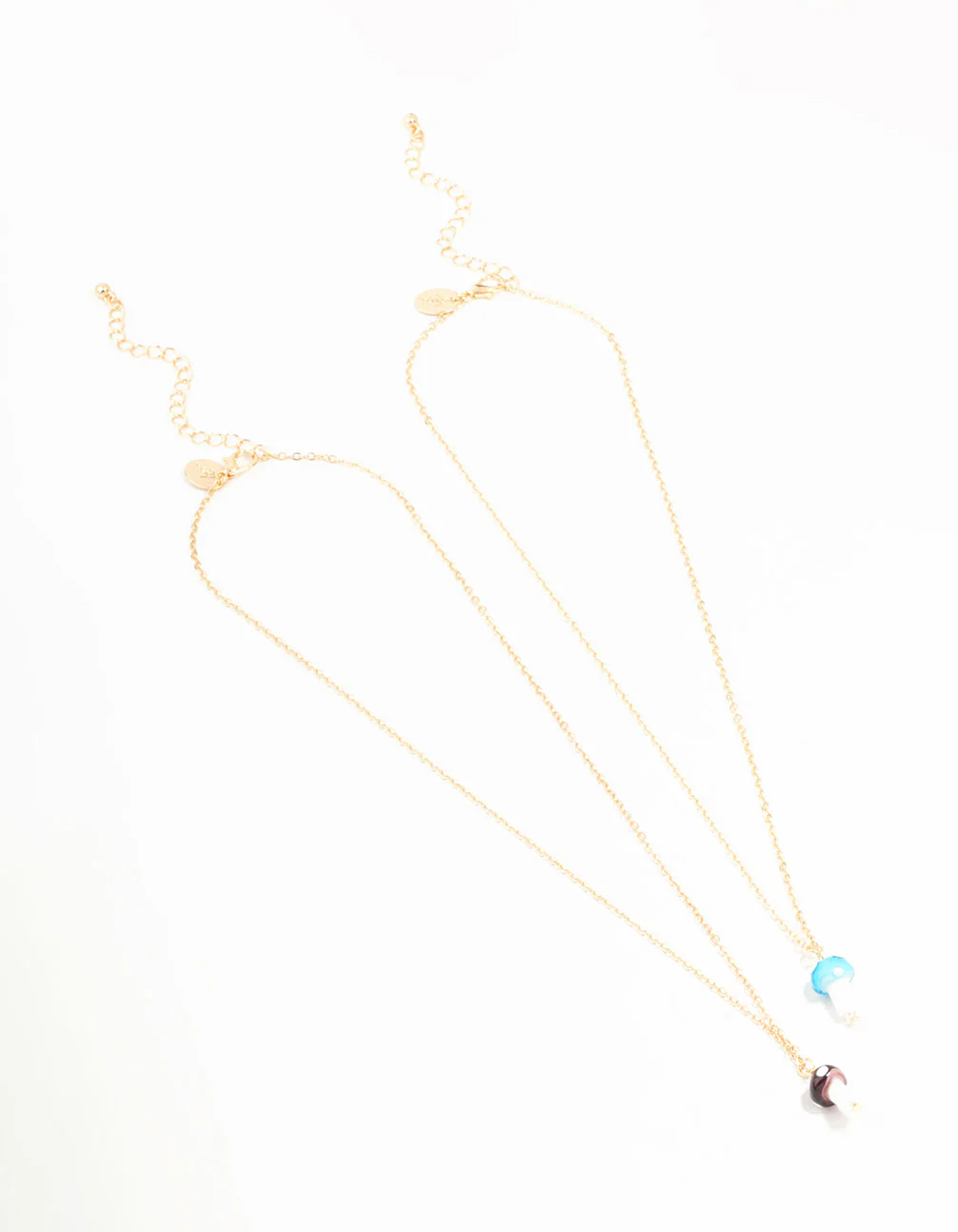 Glass Mushroom Gold Necklaces 2-Pack - Image 2
