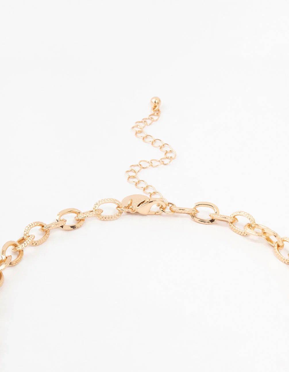 Gold & Aqua Mixed Charm Necklace - Image 3