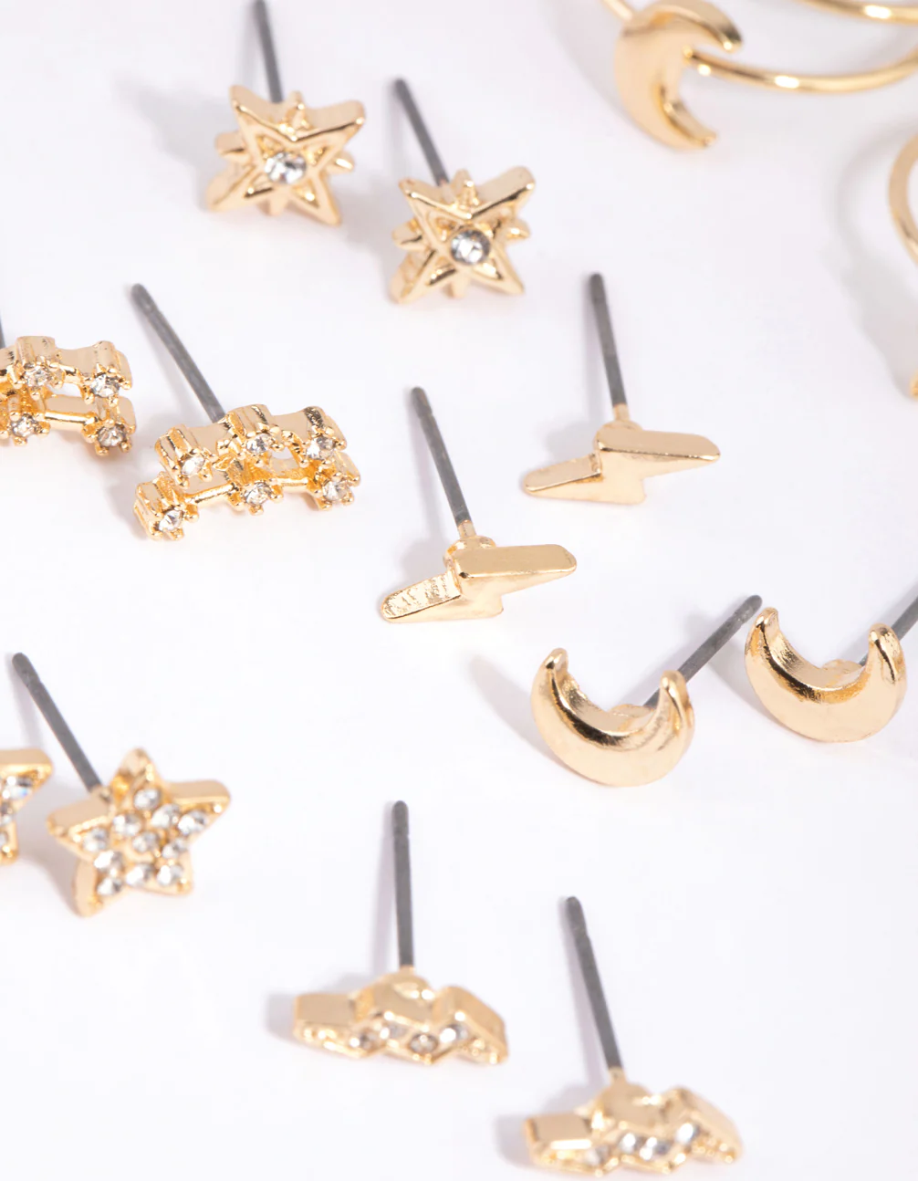 Gold Diamante Celestial Earring & Ring Pack - Image 3