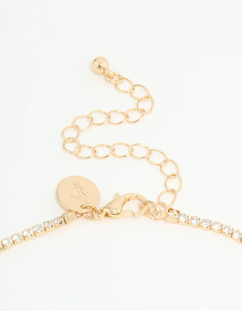 Gold Diamante Cherry Chain Necklace - Image 3