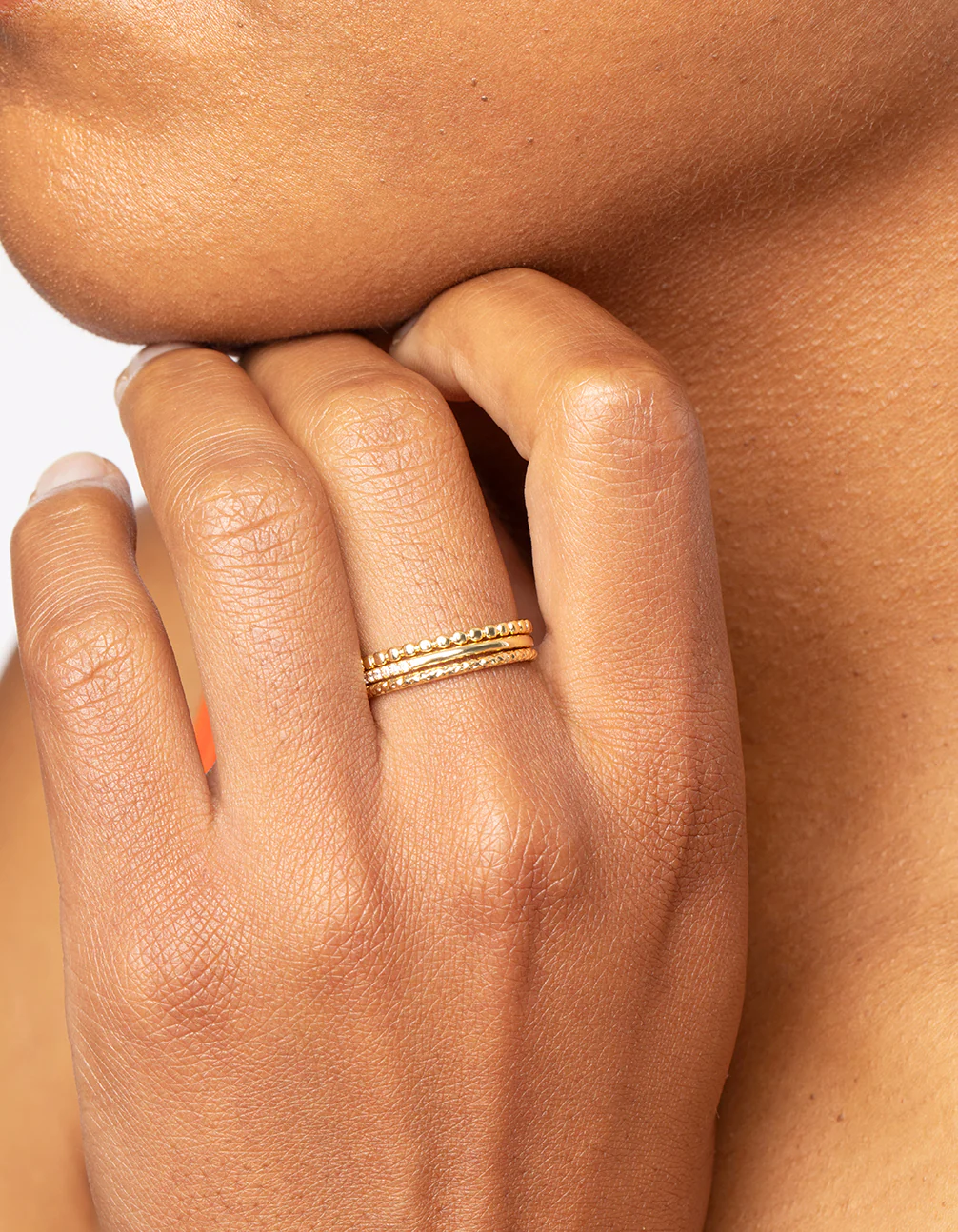 Gold Diamante Ring Stack Pack - Image 5