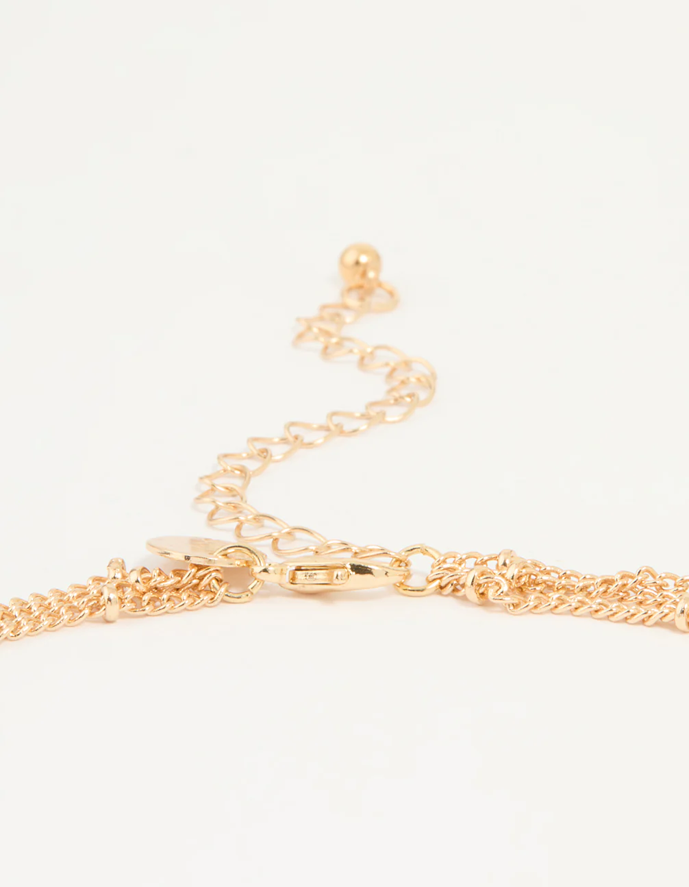Gold Fish & Flower Charm Necklace - Image 3