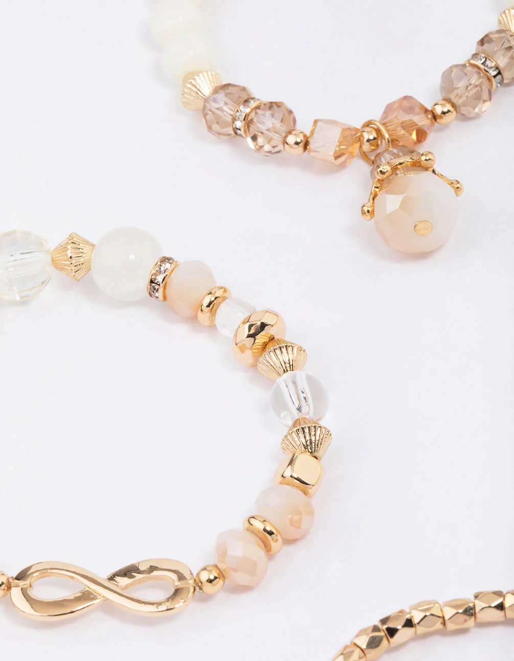 Gold Infinity Stretch Bracelet 4-Pack - Image 5