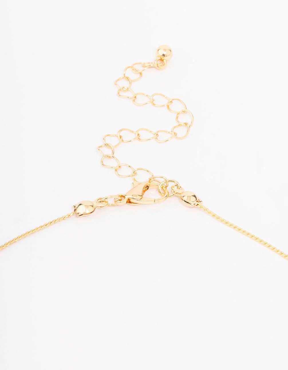 Gold Long Mixed Beaded Necklace - Image 3