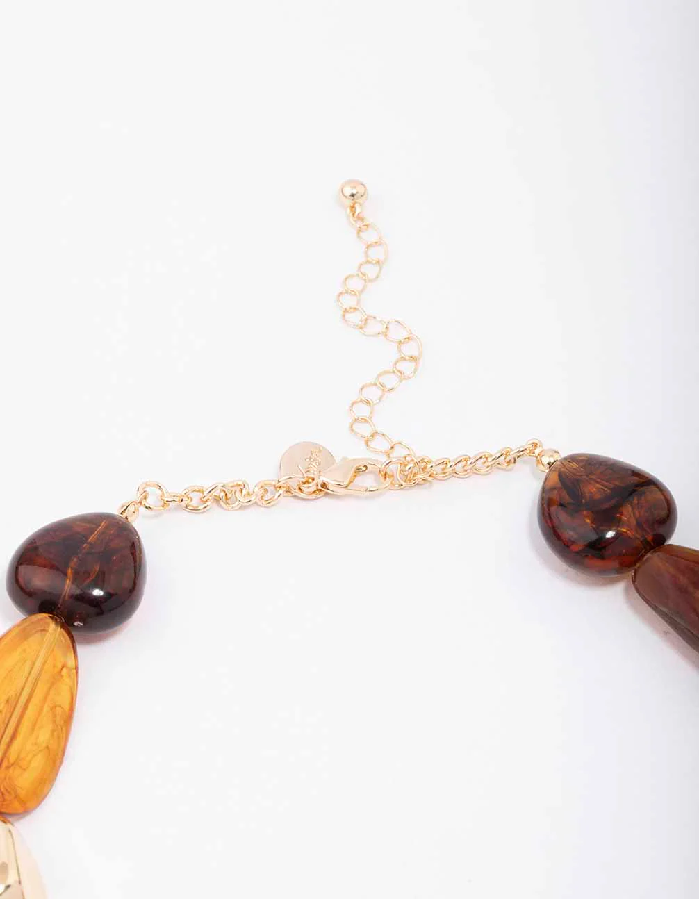 Gold Mixed Chunky Stone Necklace - Image 3