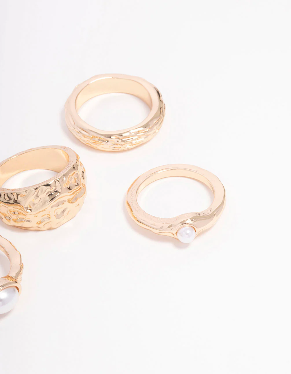 Gold Mixed Stone Ornate Ring 5-Pack - Image 3