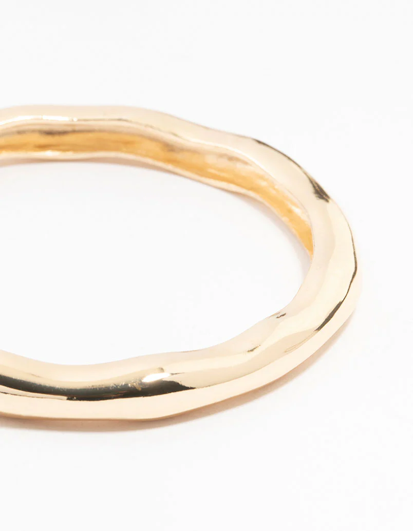 Gold Molten Bangle - Image 2