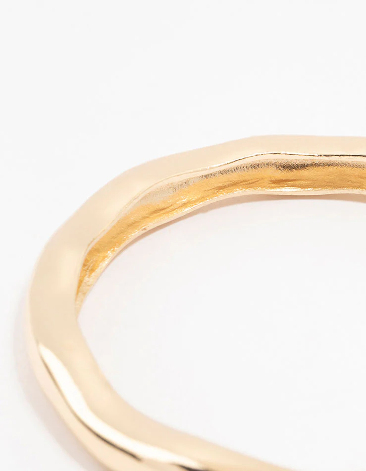Gold Molten Bangle - Image 3
