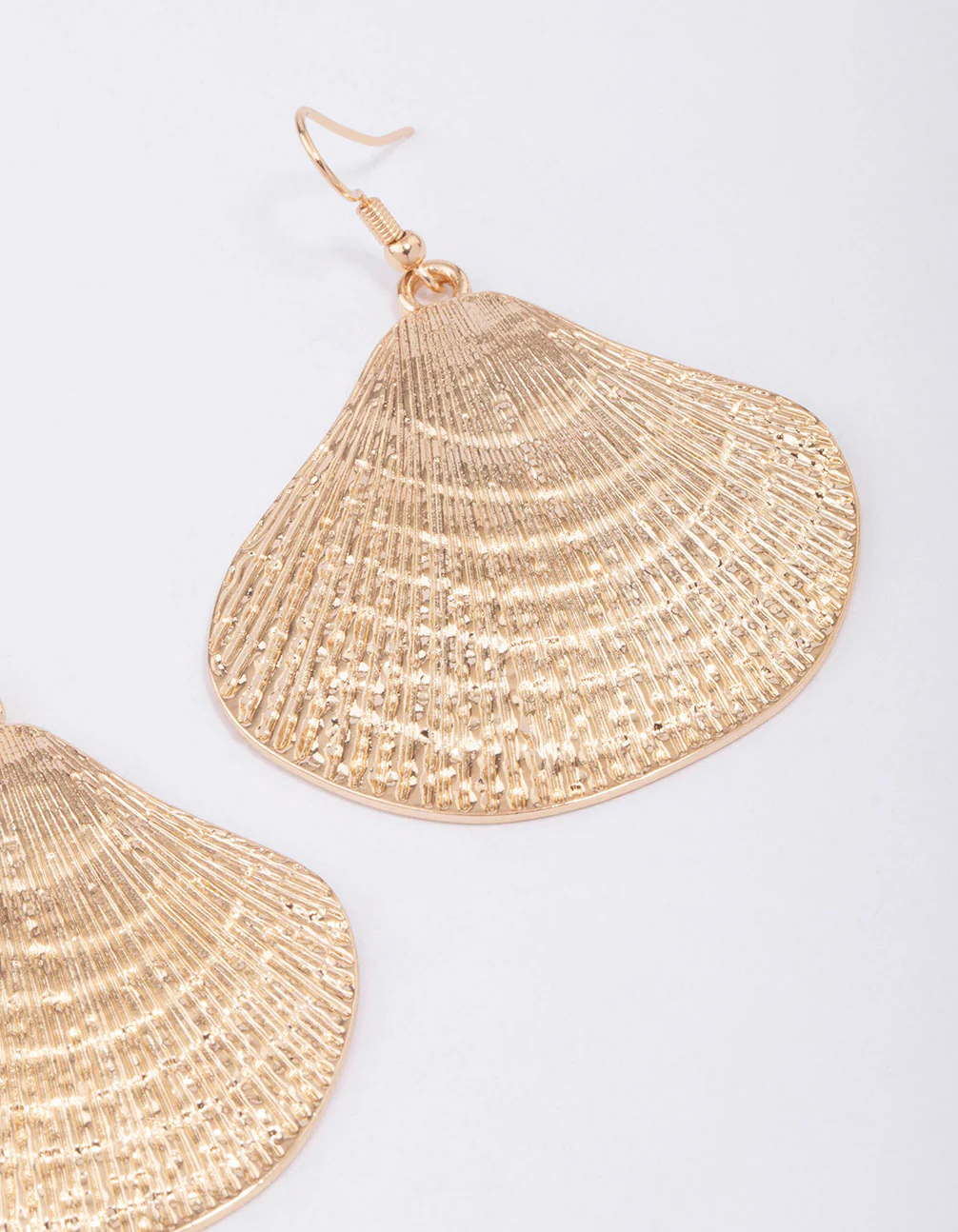 Gold Multi Shell Drop Earrings - Image 3