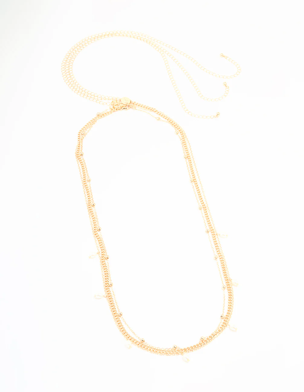 Gold Pearl Ball Layered Waist Chain - Image 2
