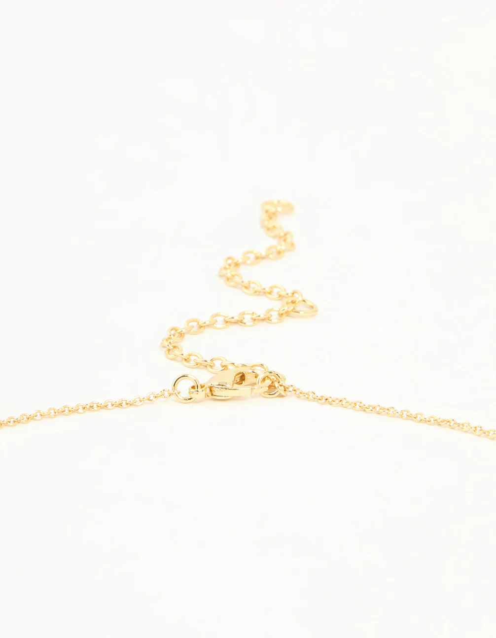 Gold Plated Brass Mini Bubble Letter L Pendant Necklace - Image 5