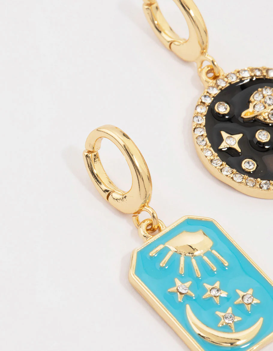 Gold Plated Celestial Charms 3-Pack - Image 2