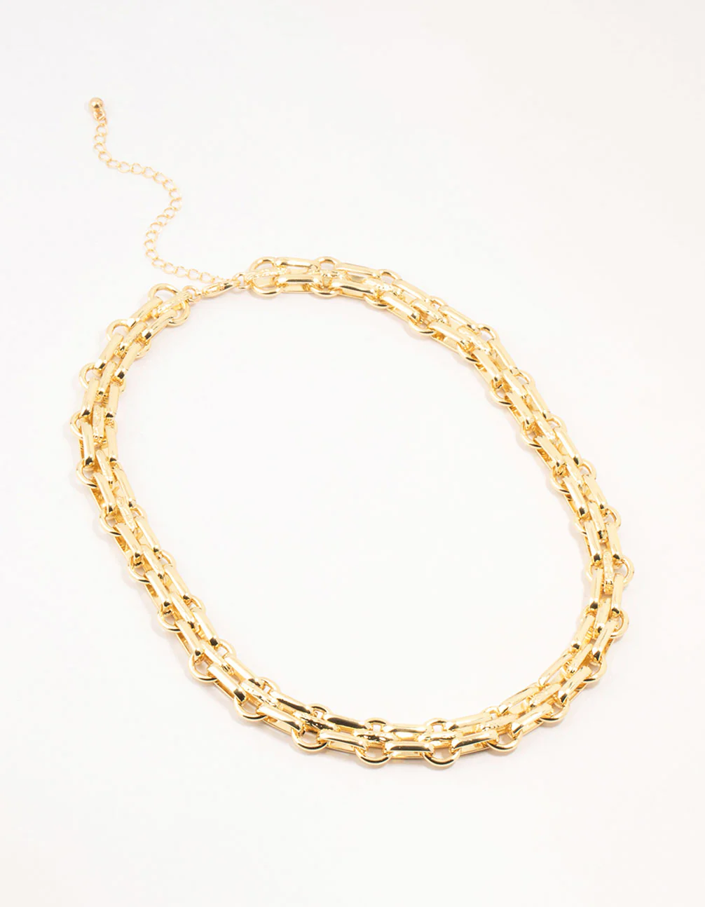 Gold Plated Chunky Link Chain Necklace - Image 2