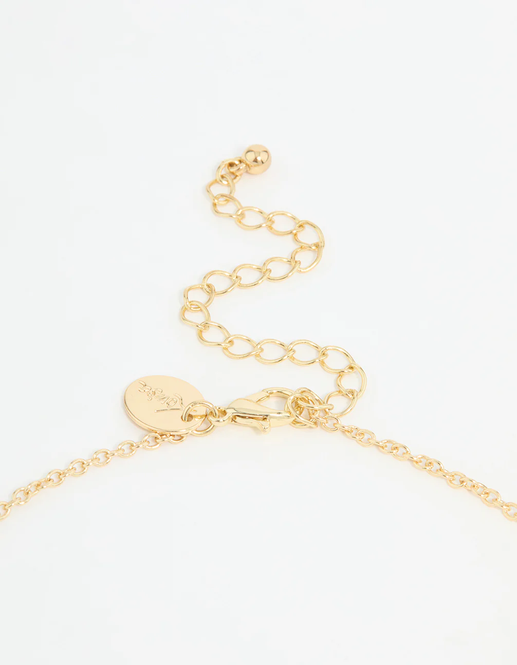 Gold Plated Cross & Mary Charm Necklace - Image 5