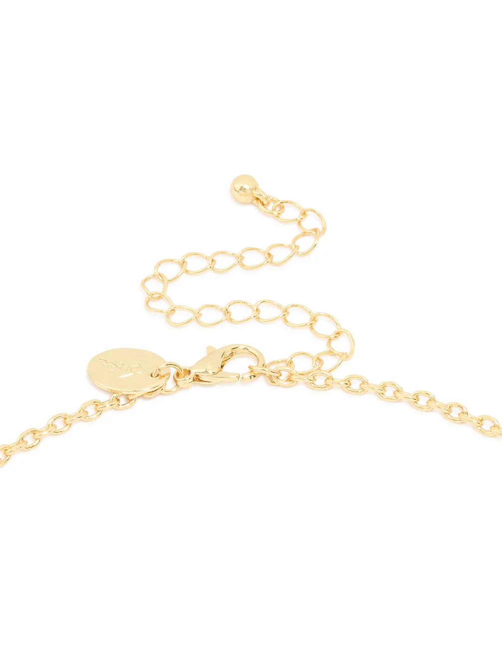 Gold Plated Hands & Heart Necklace - Image 3