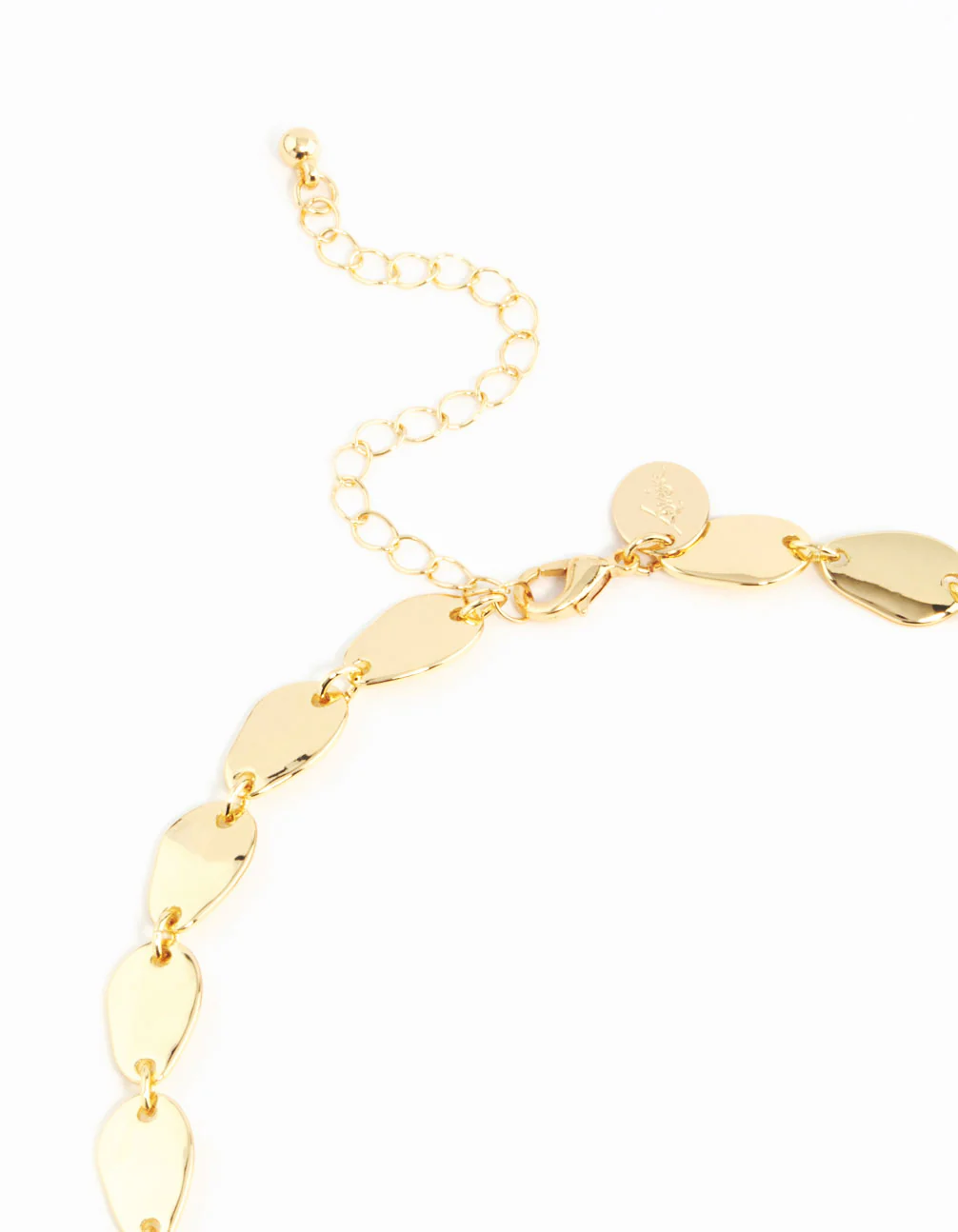Gold Plated Oval Link Necklace - Image 5