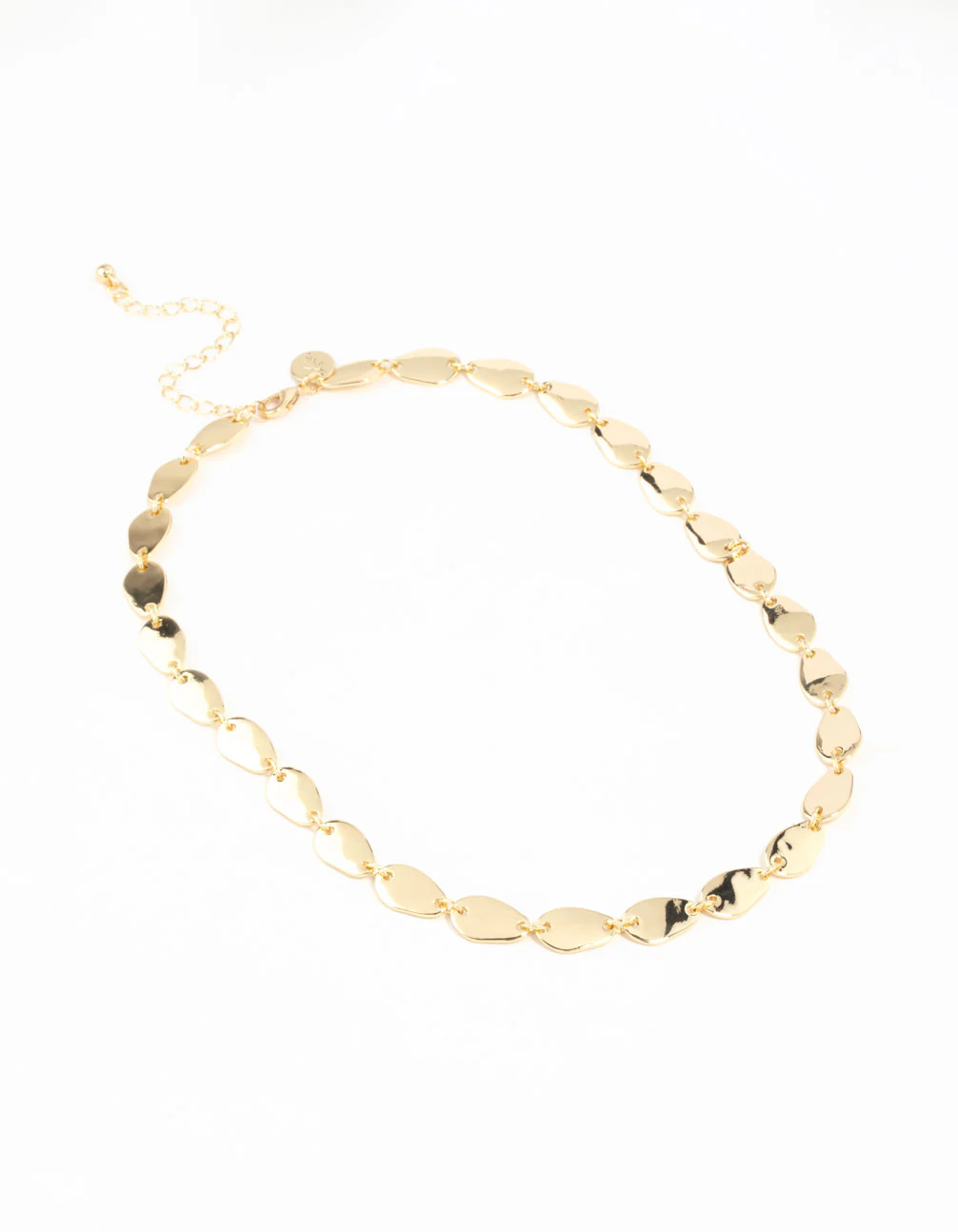 Gold Plated Oval Link Necklace - Image 7