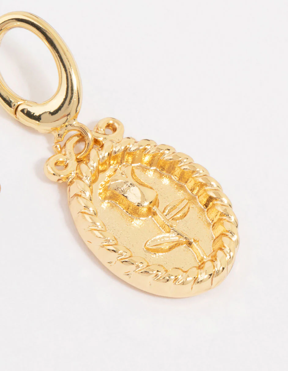 Gold Plated Pearl & Bow Charms 3-Pack - Image 3