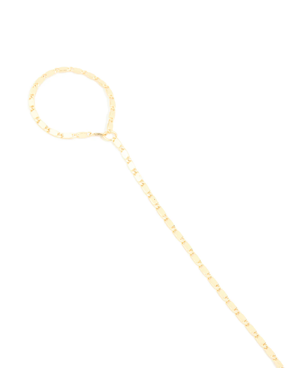 Gold Plated Plain Chain Hand Chain - Image 2