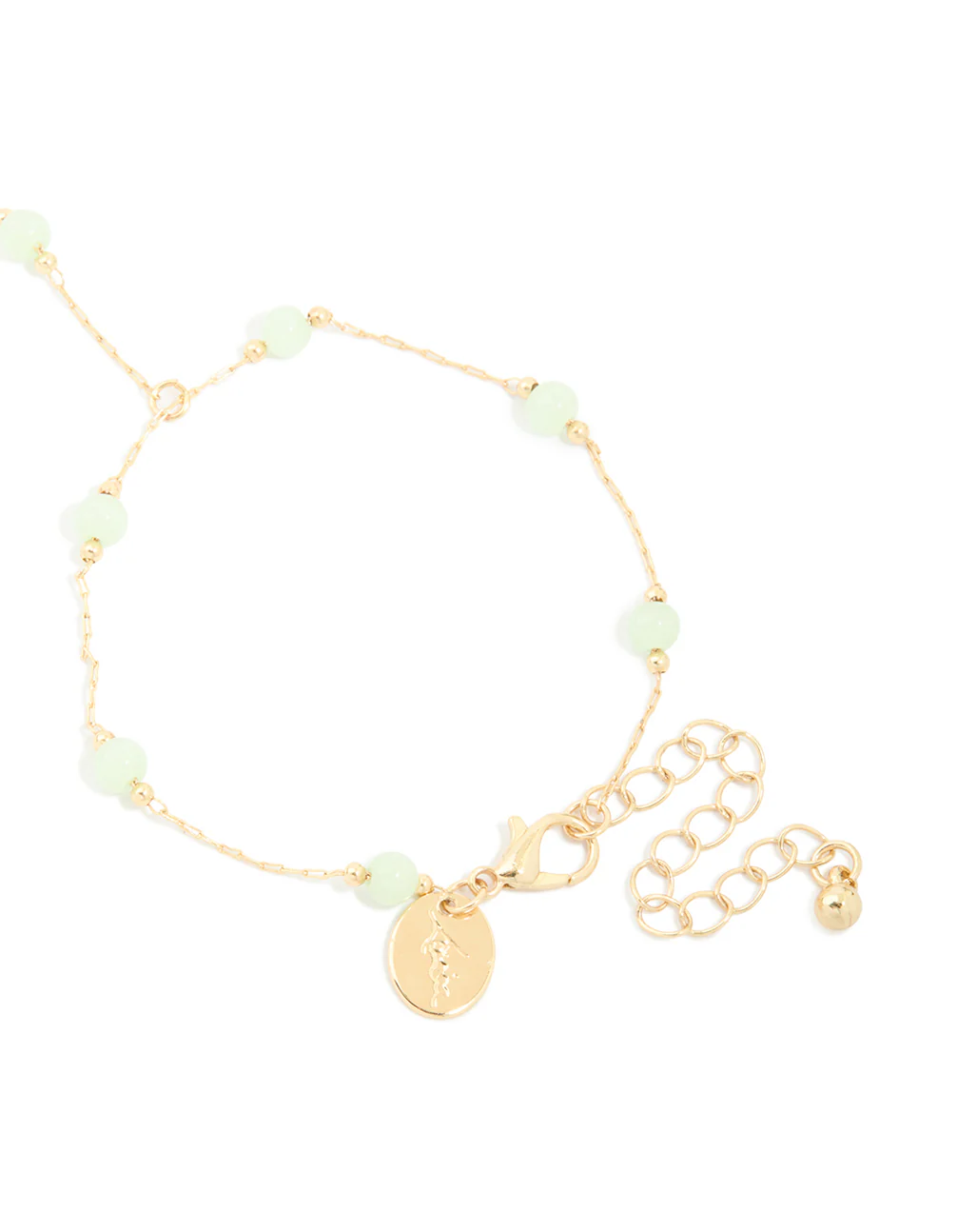 Gold Plated Semi Precious Hand Chain Bracelet - Image 3
