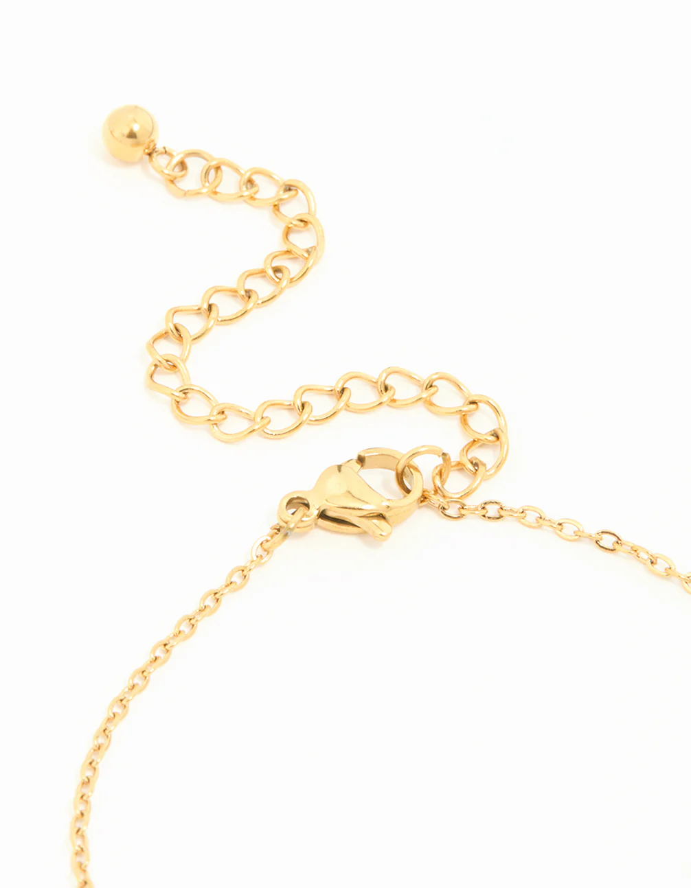 Waterproof Gold Plated Stainless Steel Clover & Pearl Bracelets 2-Pack - Image 3