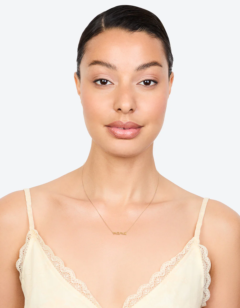 Gold Plated Sterling Silver Mama Necklace - Image 3