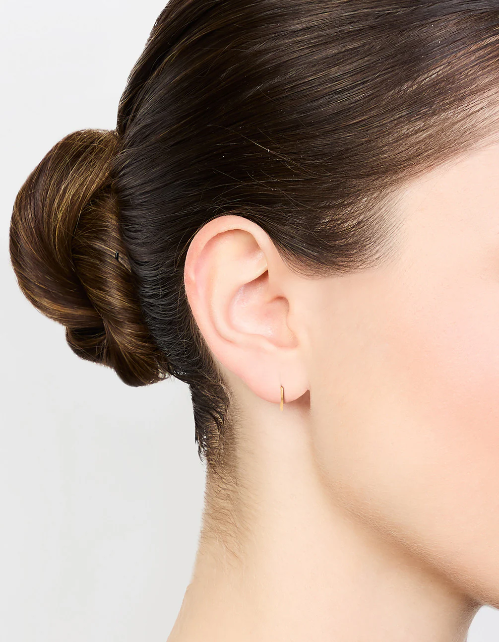 Gold Plated Titanium Sleeper Earrings 12 mm - Image 4