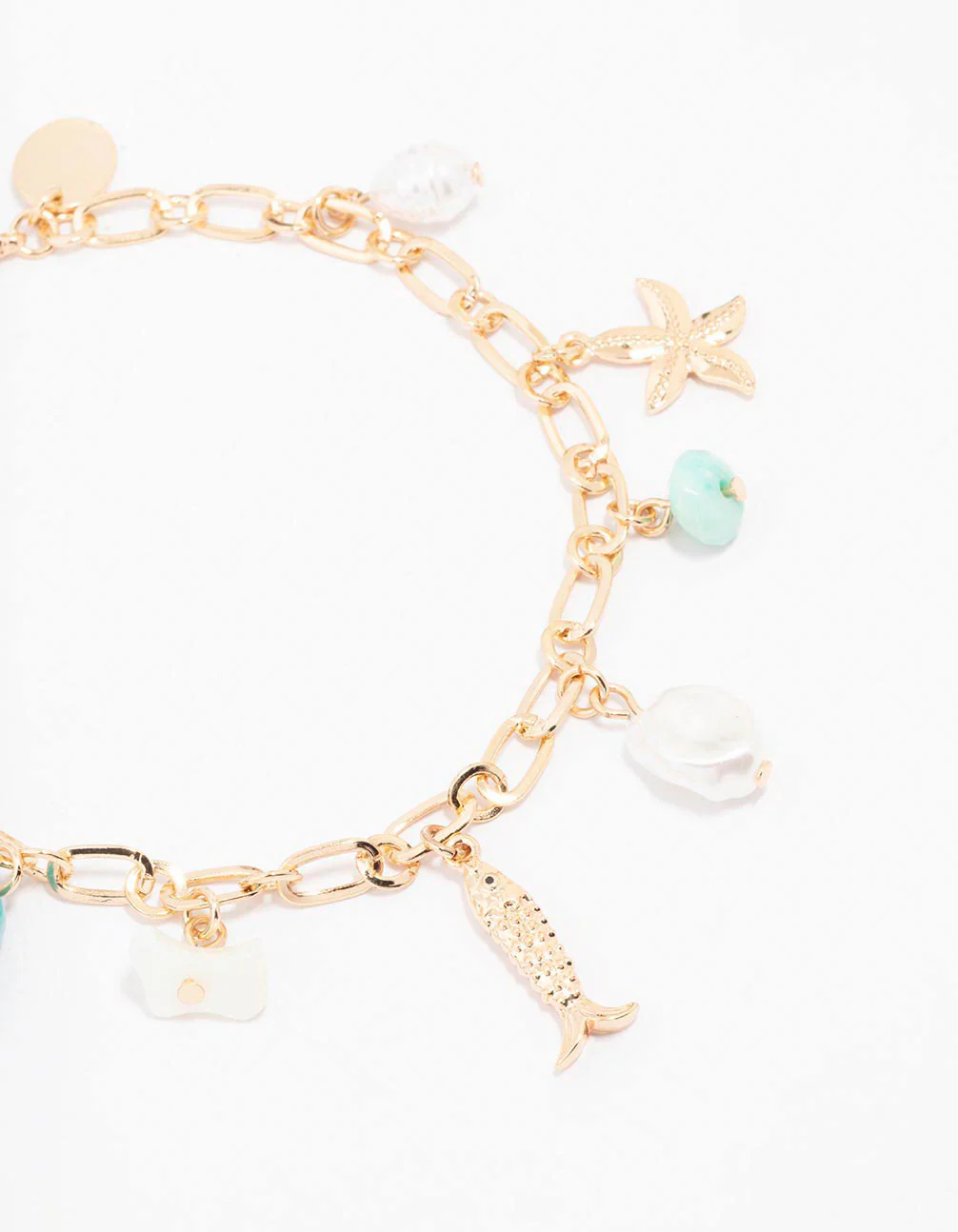 Gold Sea Charm Anklet - Image 2