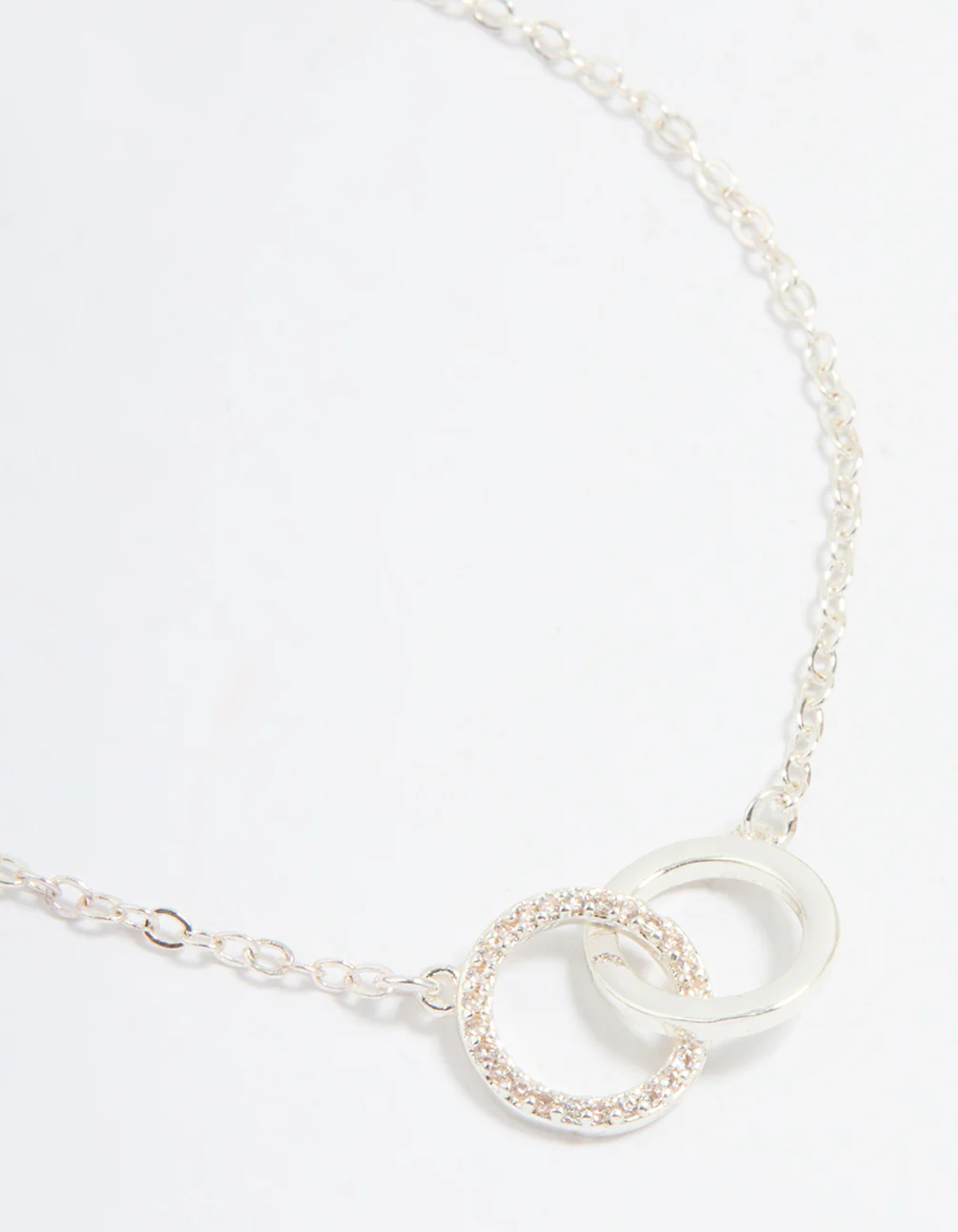 Gold & Silver Plated Brass Cubic Zirconia Link Bracelets 2-Pack - Image 2