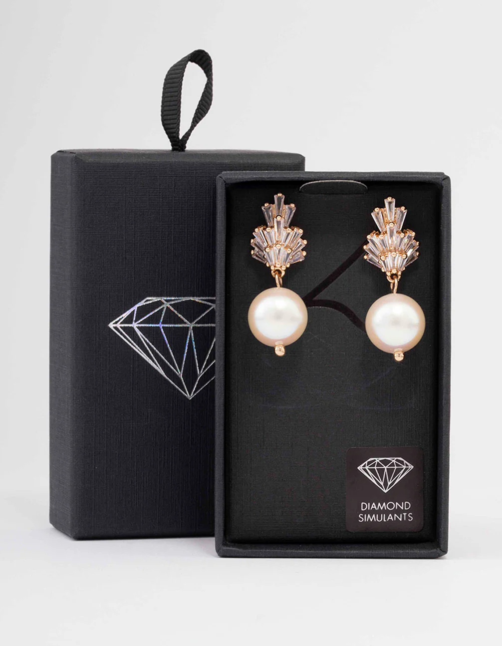 Gold Stalactite Cluster Pearl Drop Earrings - Image 3