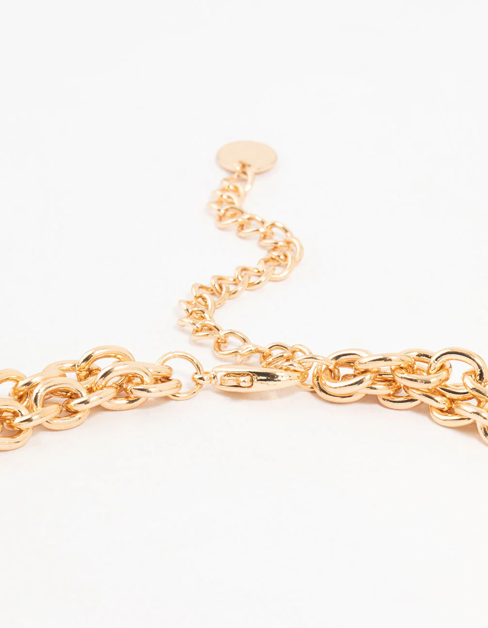 Gold Statement Diamante & Pearl Necklace - Image 5
