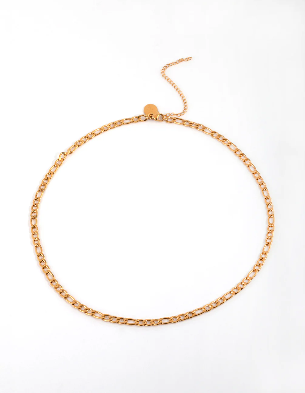 Gold Plated Surgical Steel Figaro Necklace - Image 2