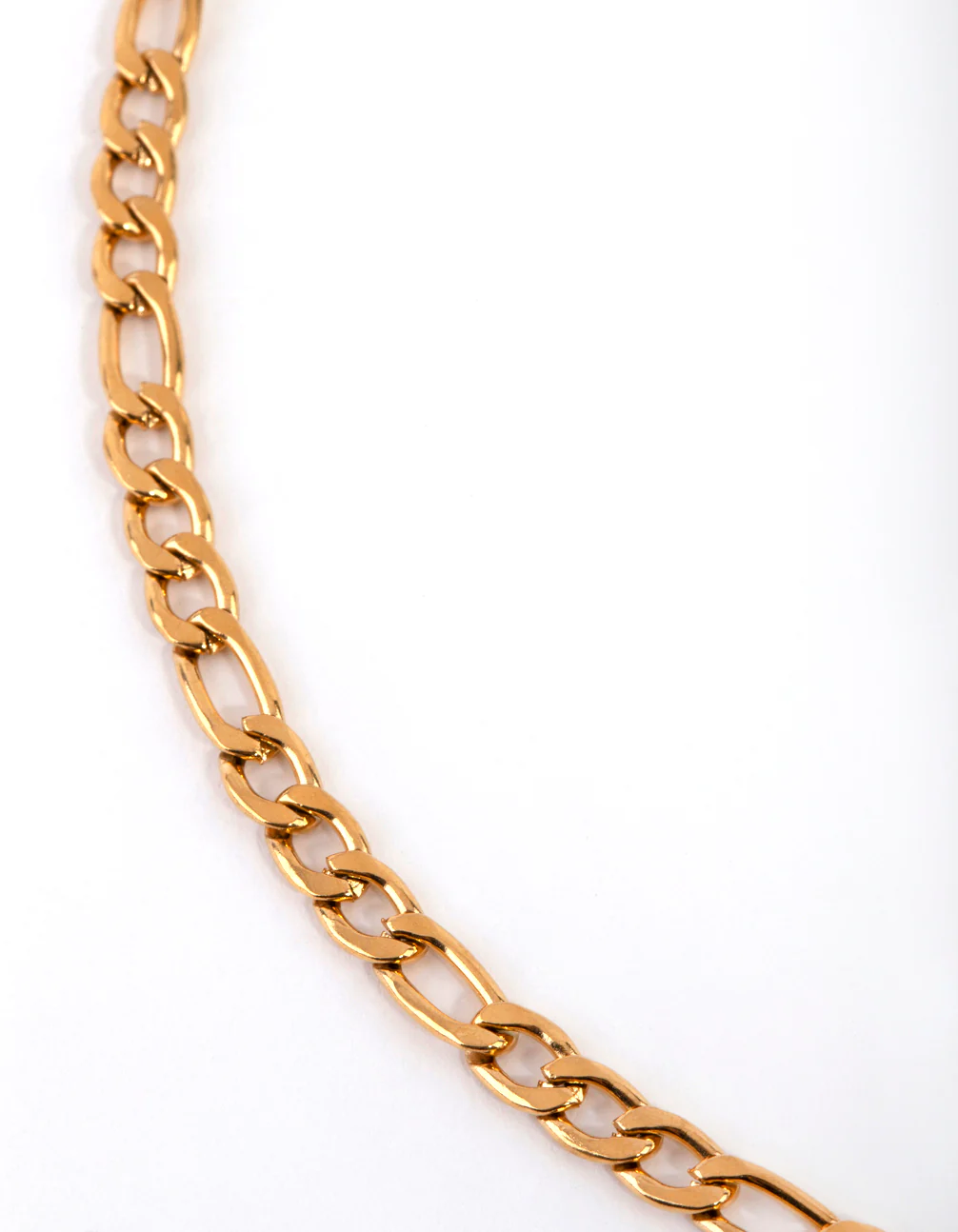 Gold Plated Surgical Steel Figaro Necklace - Image 3