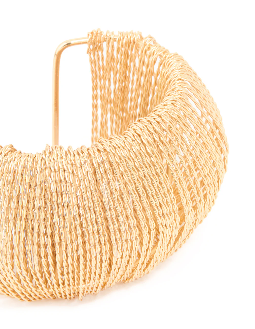 Gold Textured Thread Wrist Cuff - Image 2