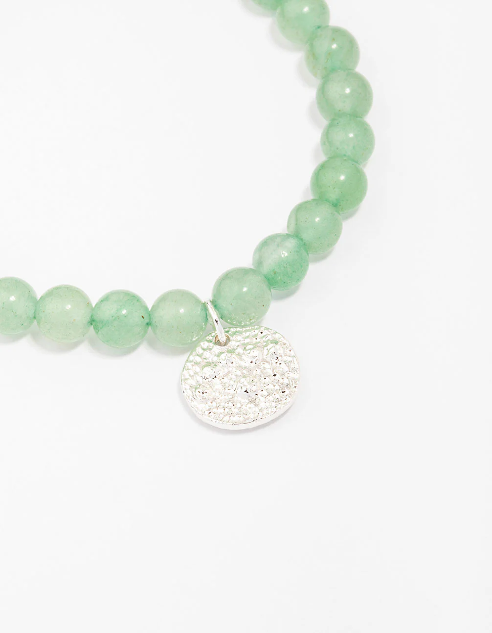 Green Aventurine Evil Eye Charm Bracelet - Image 2