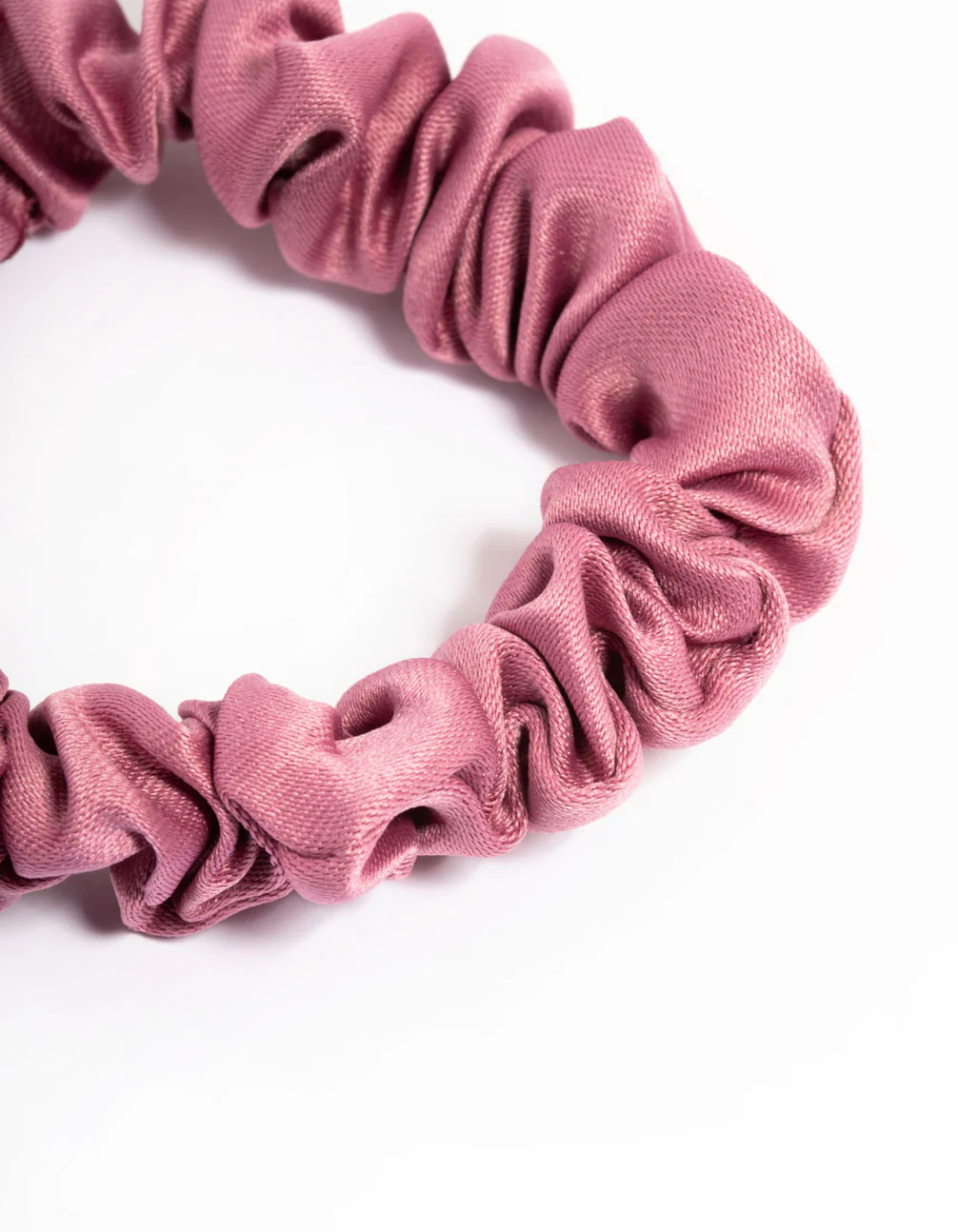 Blush Fabric Narrow Scrunchie - Image 2