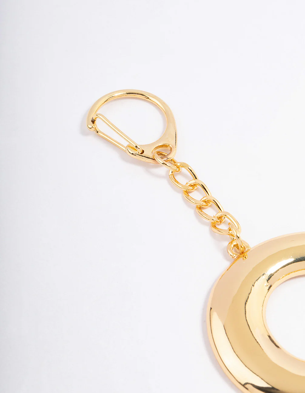 Gold Plated Letter C  Key Chain - Image 3