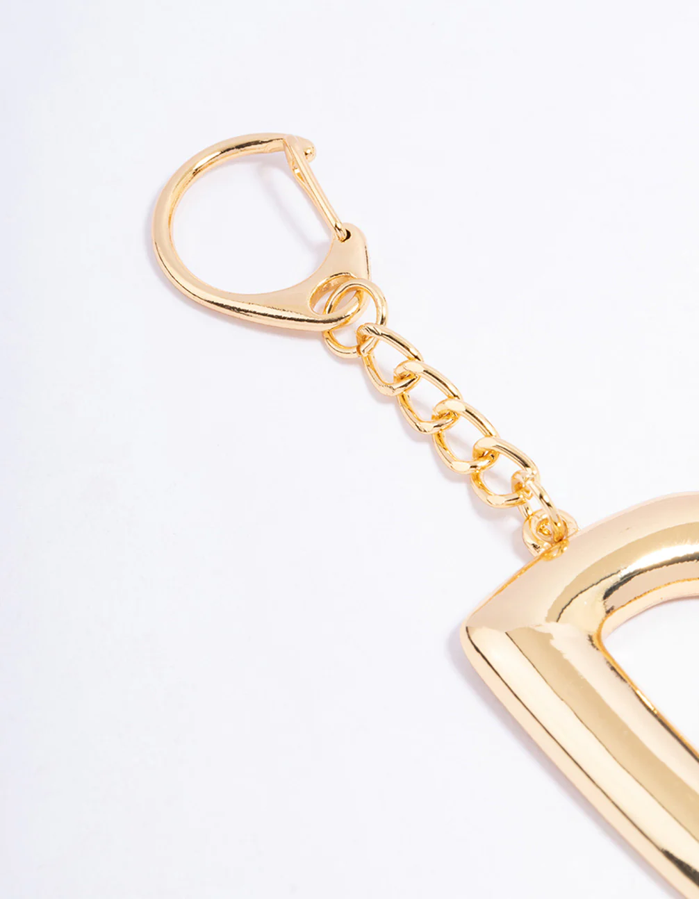 Gold Plated Letter D  Key Chain - Image 3