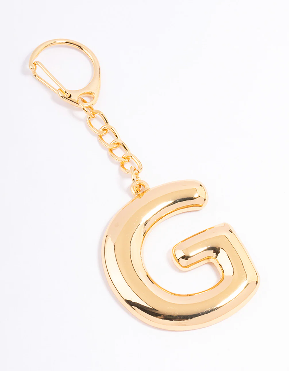 Gold Plated Letter G  Key Chain