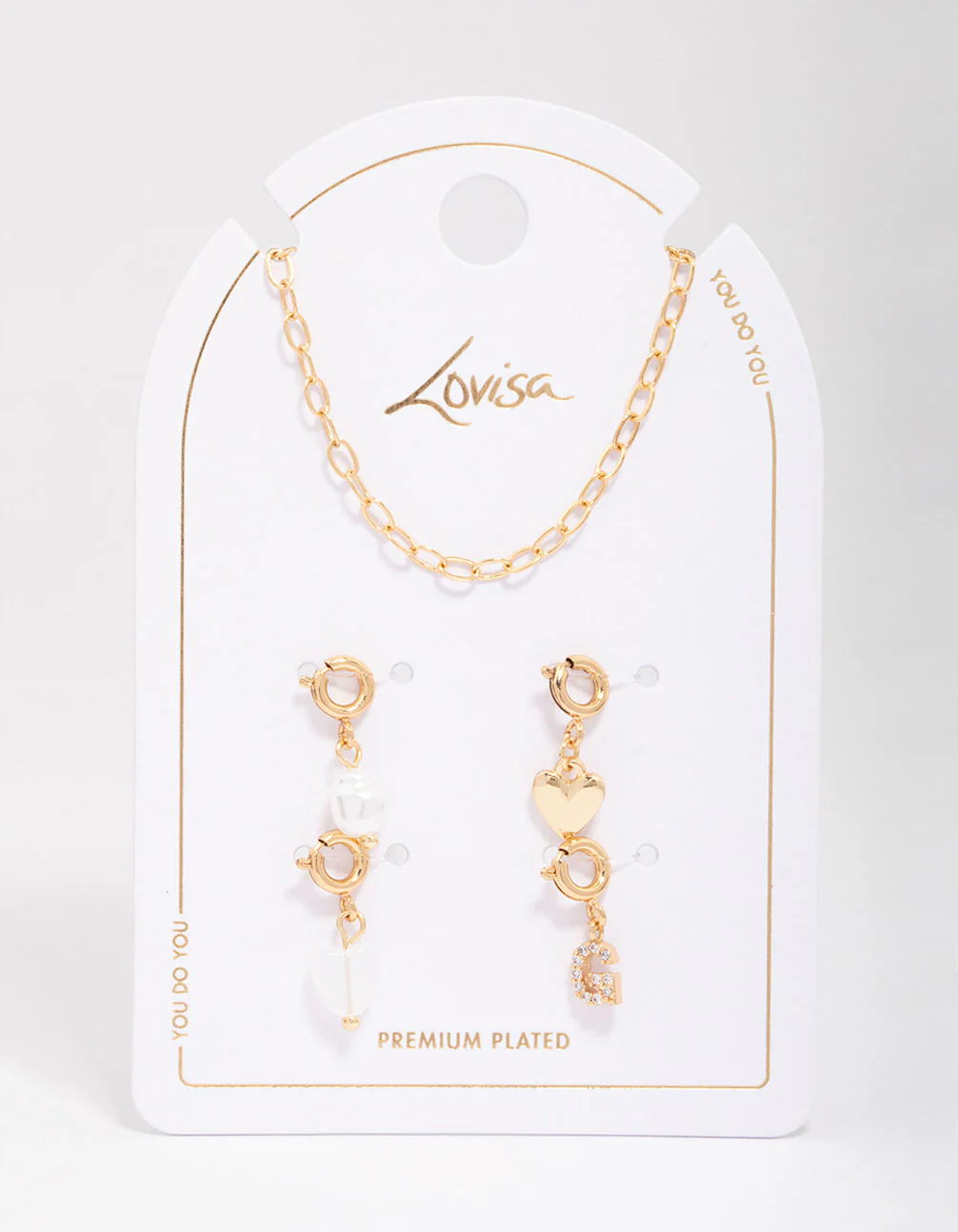 Gold Plated Letter G Customisable Charm Necklace - Image 3