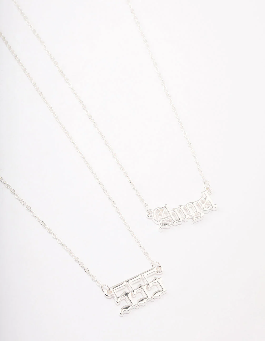 Silver Plated Angel Number '555' Necklace Pack