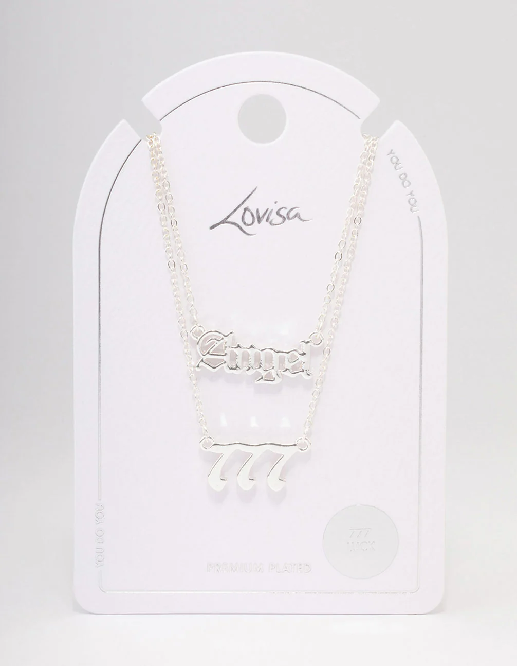 Silver Plated Angel Number '777' Necklace Pack - Image 3